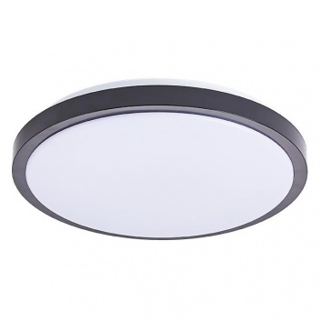 LED  griestu  lampa  Luvo 18W , apaļa  4000K , melna  ar  sensoru