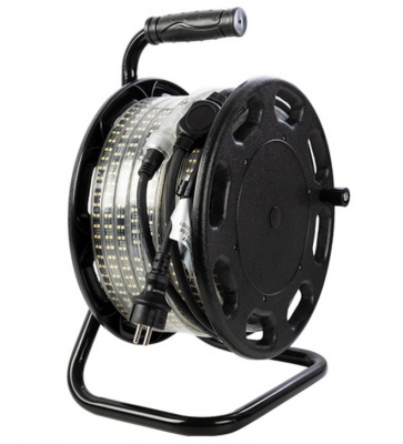 LED  darba  gaismas  lente  uz  spoles  220V  25m