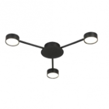 LED  lustra  3xGX53  Zibo  65cm , melna