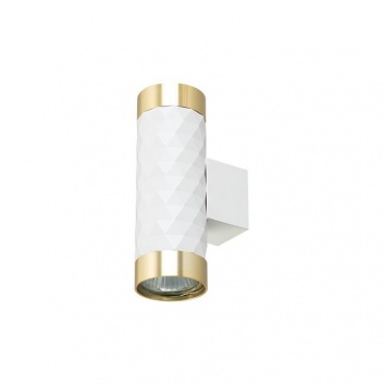 Sienas  lampa  GU10  LED  Glamour  DUO  apaļa , balta+zelta