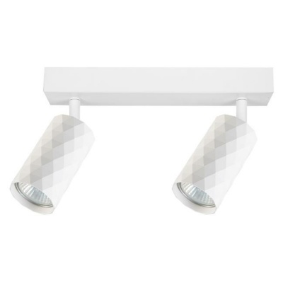 Sienas , griestu  lampa  2xGU10  LED  Glamour  , balta
