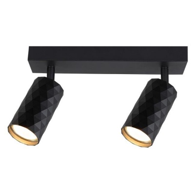 Sienas , griestu  lampa  2xGU10  LED  Glamour , melna