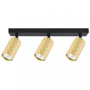 Sienas , griestu  lampa  3xGU10  LED  Glamour , melna+zelta
