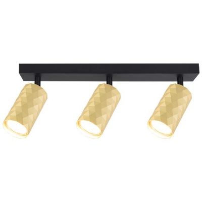 Sienas , griestu  lampa  3xGU10  LED  Glamour , melna+zelta