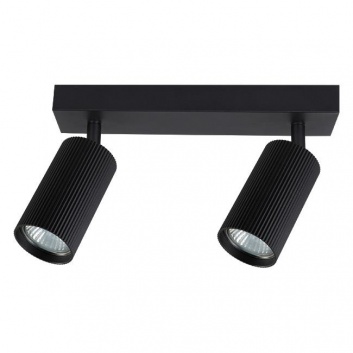 Lucerno  2xGU10  LED  sienas  lampa , melna