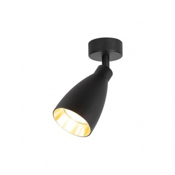 Sienas  lampa  1xGU10  LED  Helis  melna + zelta