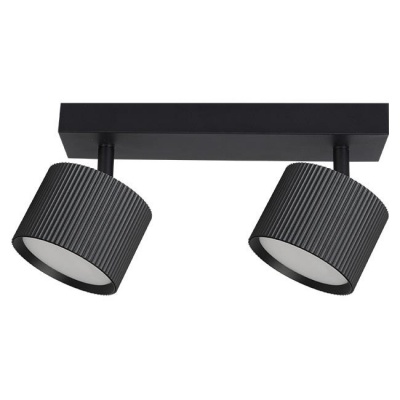 2xGX53  LED  Orbin  sienas  lampa ,  melna