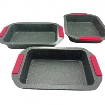 Platinum Cookware  PL-CS1003S: 3 daļu  cepšanas  pannu  komplekts