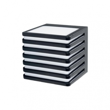 Cube-3  GX53  arhitektūras  gaismeklis , melns