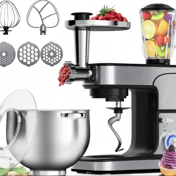 Royalty  Line  RL-PKM2800BG: 3-in-1  virtuves  kombains , blenderis , virtuves  kombains - 2800W
