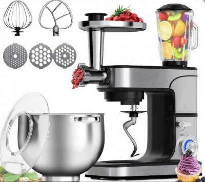 Royalty  Line  RL-PKM2800BG: 3-in-1  virtuves  kombains , blenderis , virtuves  kombains - 2800W