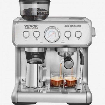 VEVOR  espresso  mašīna  ar  dzirnaviņām ,  pusautomātiskais  espresso  kafijas  automāts