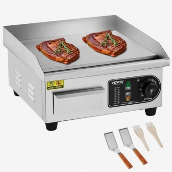 VEVOR  komerciālā  elektriskā  grila  panna  2000 W , galda  virsmas  grils  ar  plakanu  virsmu  122℉-572℉