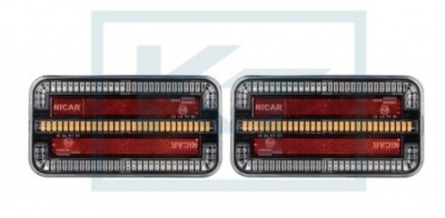 LED  aizmugurējie  kombinētie  lukturi  ar  dinamisko  pagrieziena  rādītāju , 3 funkcijas, 12–24 V — PĀRIS