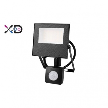 Mola  10W  LED  prožektors  ar  sensoru  4500K , melns