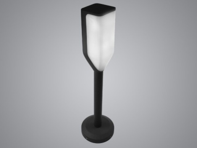 Saven  6W  WW  LED  dārza  stabs , melns  IP54 , 50cm