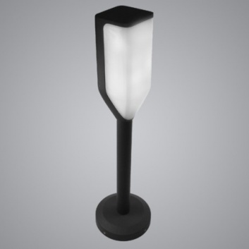 Saven  6W  WW  LED  dārza  stabs , melns  IP54 , 50cm