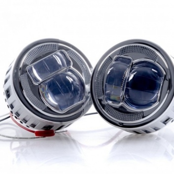 EPLL03  LED  lēcas  HI-BEAM  ar DRL (2gab)