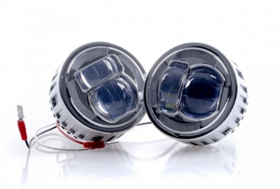 EPLL03  LED  lēcas  HI-BEAM  ar DRL (2gab)