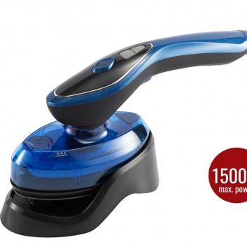 Herzberg  HG-8056: 2 vienā  pārnēsājams  tvaika  un  sausās  gludināšanas  gludeklis