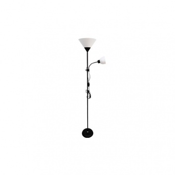 Duos  stāvlampa  1xE27 , 1xE14  176 cm , melna