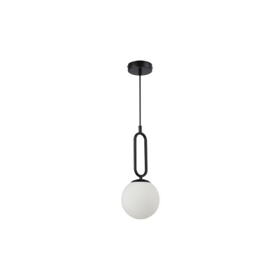 1xE27  Bali-15  piekaramā  lampa  15 cm  ar  dekoru , melna