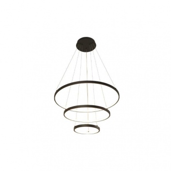 Coma  LED  lustra  20/40/60cm  77W , melna