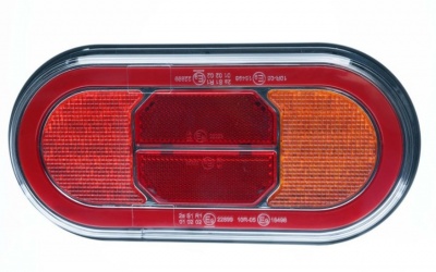 EPWLD52  aizmugures  LED  lukturis  12–24 V , 3 funkcijas