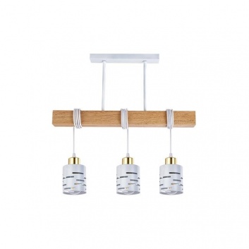 Griestu  lampa  3xE27 Elen  50cm , balta+zelta+WD