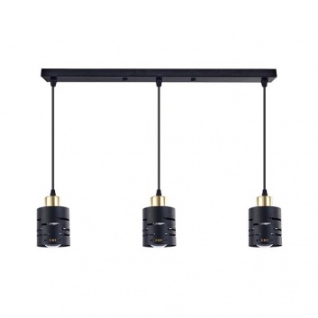 Piekaramā  lampa  3xE27  Elen 50cm , melna+zelta