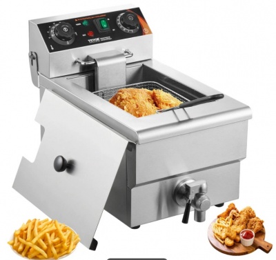 VEVOR  komerciālā  elektriskā  fritēšanas  ierīce, 3000 W , 9 l , nerūsējošā  tērauda , ​​200 °C