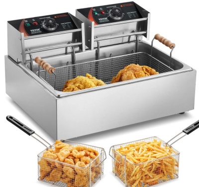 VEVOR  komerciālais  elektriskais  fritieris 3000 W  , 29 l
