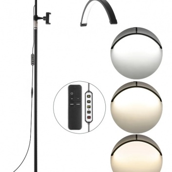 Kosmetoloģijas  LED  stāvlampa  40w , regulējama  gaismas  intensitāte , arkas  formas