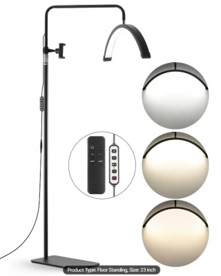 Kosmetoloģijas  LED  stāvlampa  40w , regulējama  gaismas  intensitāte , arkas  formas