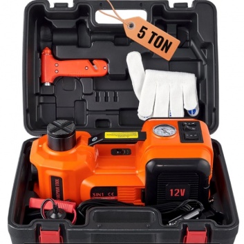 VEVOR  elektriskais  hidrauliskais  automašīnas  domkrats  5 tonnu , 12 V  ar  iebūvētu kompresoru