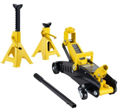 VEVOR  zema  profila  grīdas  domkrats , 2 tonnu + statīvi