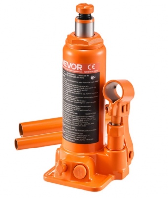 VEVOR  hidrauliskais  domkrats  ar  augstu  pacelšanas  iespēju  35cm