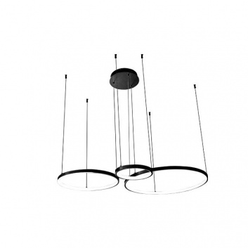 Hodo  LED  lustra  20/40/60cm  77W , melna