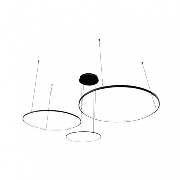 Hodo  LED  lustra  40/60/80cm  116W , melna