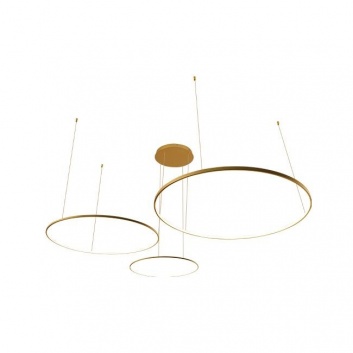 Hodo  LED  lustra  40/60/80cm  116W , zelta krāsā