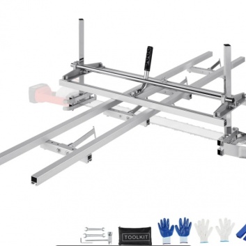 VEVOR  motorzāģa  un  sliežu  zāģa  vadotņu  sistēma , pārnēsājama  zāģbaļķa  diametrs 36 cm-91 cm vadotne, 2,74 m