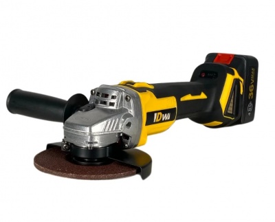 DW  AG03: Bezsuku  leņķa  slīpmašīna - 36 V , 4Ah