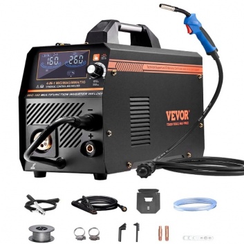 VEVOR  MIG  metināšanas  iekārta, 160A  sinerģiska  MIG  metināšanas  iekārta , 4-in-1
