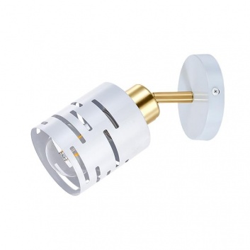 Sienas  lampa  1xE27  Elen grozāma , balta+zelta