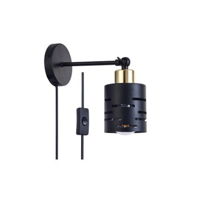 Sienas  lampa  1xE27  Elen , melna+zelta