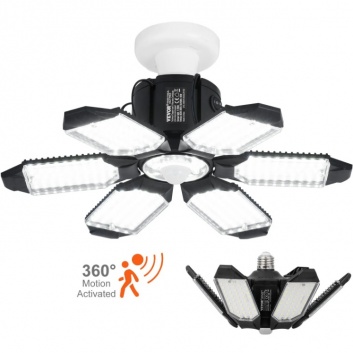 VEVOR  2xE27  LED regulējamas  spuldzes , 15000LM , 6500K , ar  kustības  sensoru