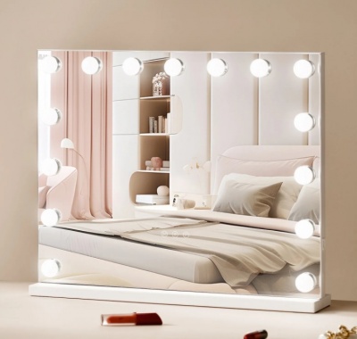 VEVOR  Makeup  spogulis  ar  apgaismojumu  un  USB , sienas stiprinājums , 58x46 cm