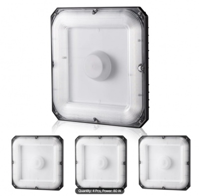 VEVOR  4 LED  nojumju  gaismekļi , 80 W, 8800 LM  , 5000 K  dienasgaisma , komerciāli  rūpnieciski