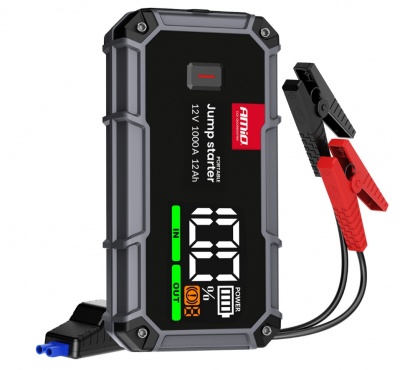 Pārnēsājams  3in1  būsteris /LED /powerbanka , 12V , 12Ah , 1000A-Amio 04676