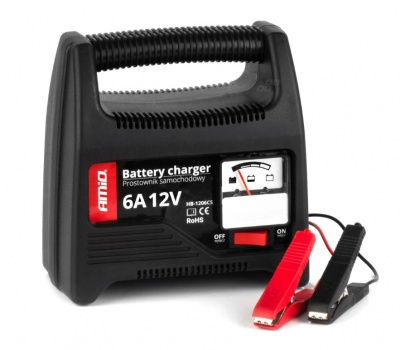 Automašīnas  akumulatora  lādētājs  6A, 12V , SBC-6A  Amio 02085